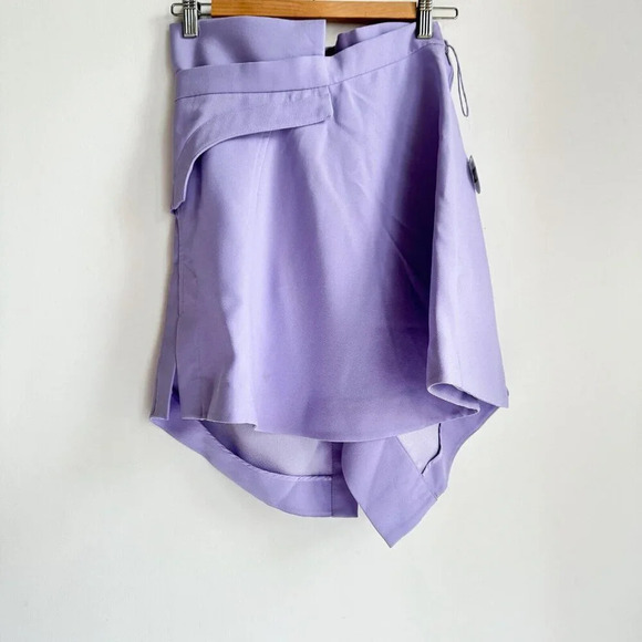 Carven Lilac Purple High Waist  Mini Skirt 36/S - Picture 7 of 7